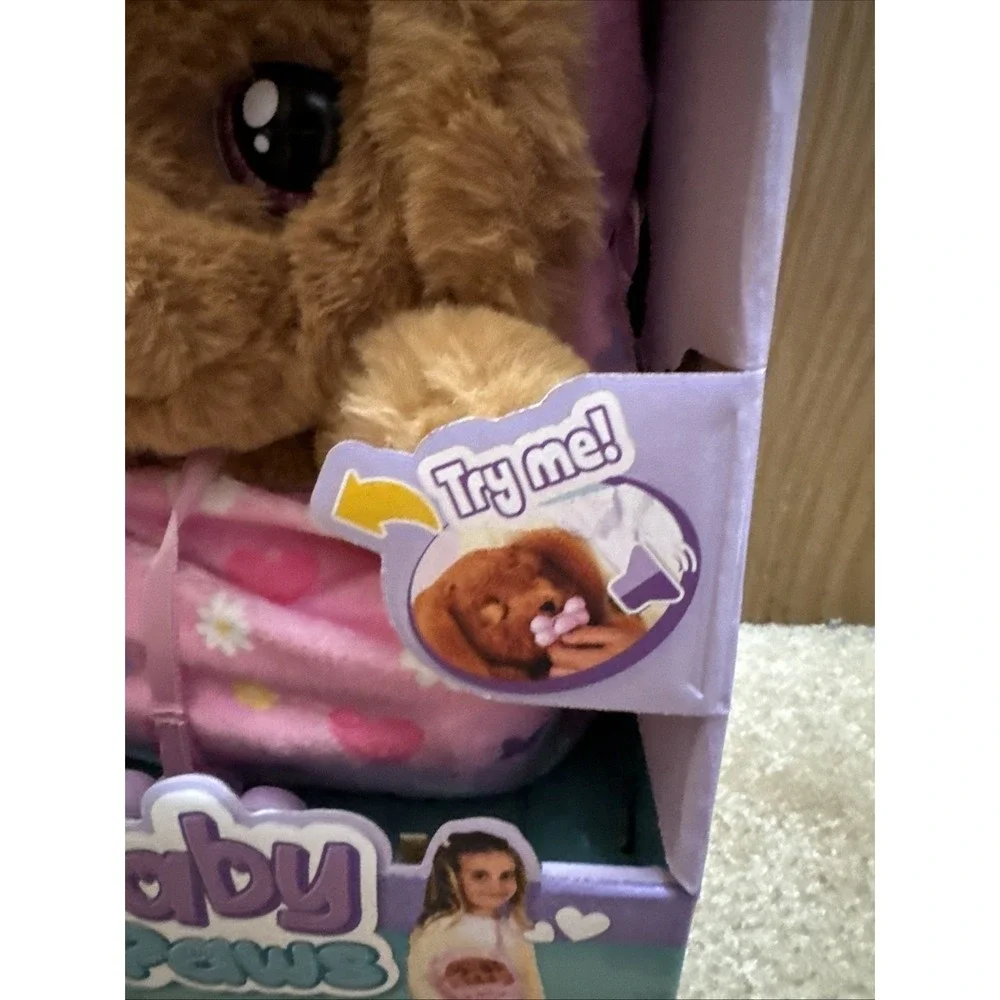 Baby Paws Cocker Spaniel Puppy With Carrier Interactive Plush 5 Sounds